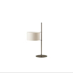 Lino Arc Table Lamp – Sculptural Brass & Fabric Designer Lamp for Modern Interiors