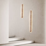 Liora Travertine Wall Sconce — Sculptural Stone LED Wall Light
