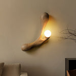 Liora Drift Wood Wall Sconce | Sculptural Solid Wood Wall Light