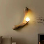 Liora Drift Wood Wall Sconce | Sculptural Solid Wood Wall Light