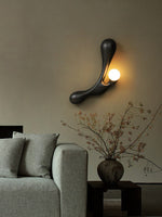 Liora Drift Wood Wall Sconce | Sculptural Solid Wood Wall Light