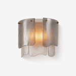 Liora Sculptural Melted Glass Wall Sconce in Gold