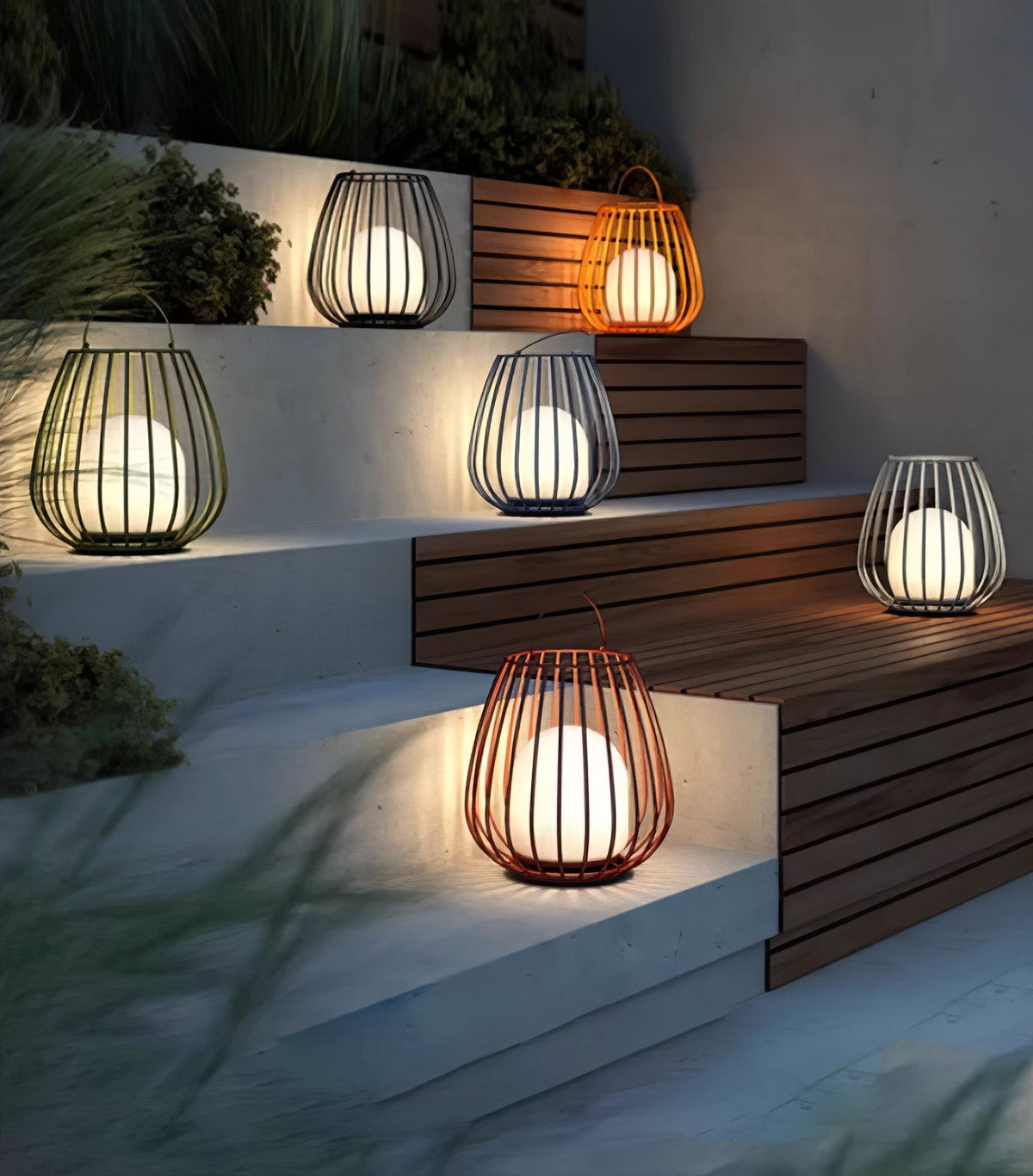 Liora Rechargeable Outdoor Lantern with LED Warm Light