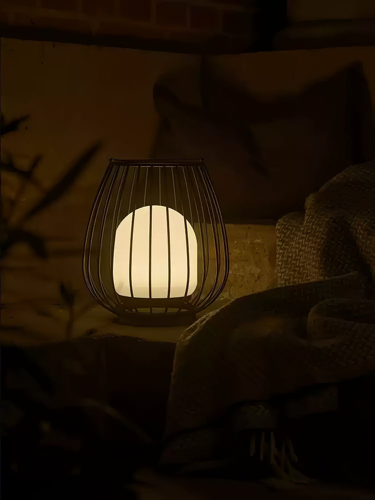 Liora Rechargeable Outdoor Lantern with LED Warm Light