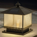 Liora Solar Pagoda Outdoor Light – Modern Architectural LED Lantern