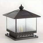 Liora Solar Pagoda Outdoor Light – Modern Architectural LED Lantern