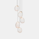 Liquid Glass Stone Pendant Light – Sculptural Blown Glass Chandelier