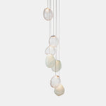 Liquid Glass Stone Pendant Light – Sculptural Blown Glass Chandelier