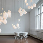 Liquid Glass Stone Pendant Light – Sculptural Blown Glass Chandelier