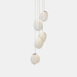 Liquid Glass Stone Pendant Light – Sculptural Blown Glass Chandelier