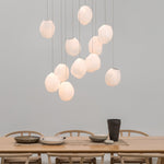 Liquid Glass Stone Pendant Light – Sculptural Blown Glass Chandelier