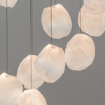 Liquid Glass Stone Pendant Light – Sculptural Blown Glass Chandelier