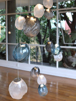Liquid Glass Stone Pendant Light – Sculptural Blown Glass Chandelier