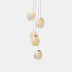Liquid Glass Stone Pendant Light – Sculptural Blown Glass Chandelier