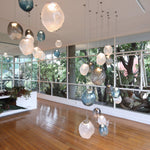 Liquid Glass Stone Pendant Light – Sculptural Blown Glass Chandelier