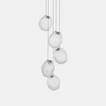 Liquid Glass Stone Pendant Light – Sculptural Blown Glass Chandelier