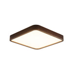 Lira Rectangular LED Ceiling Light in Walnut Wood for Modern Interiors