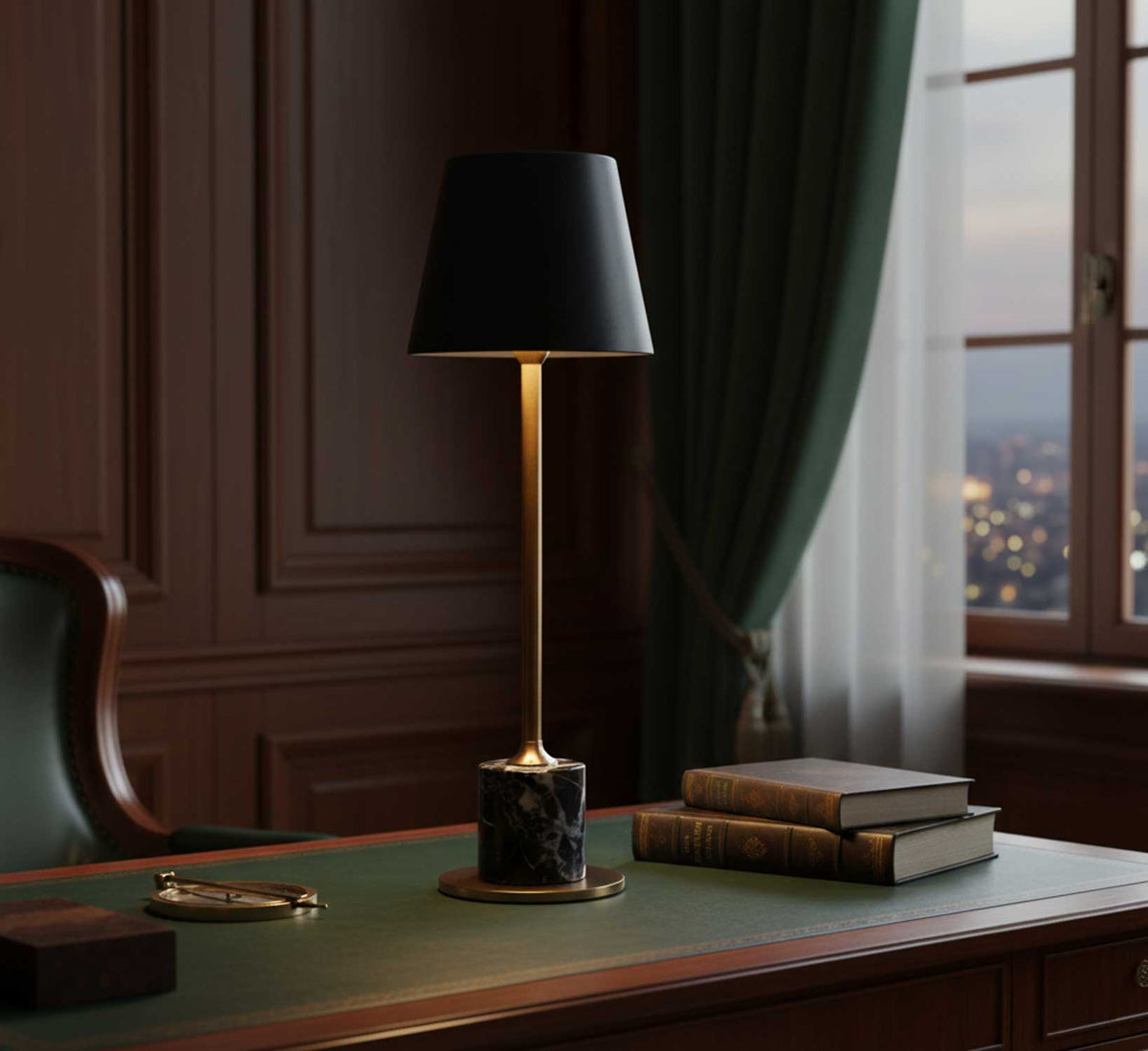 Lirio Mini Marble Table Lamp – Portable LED Accent Light