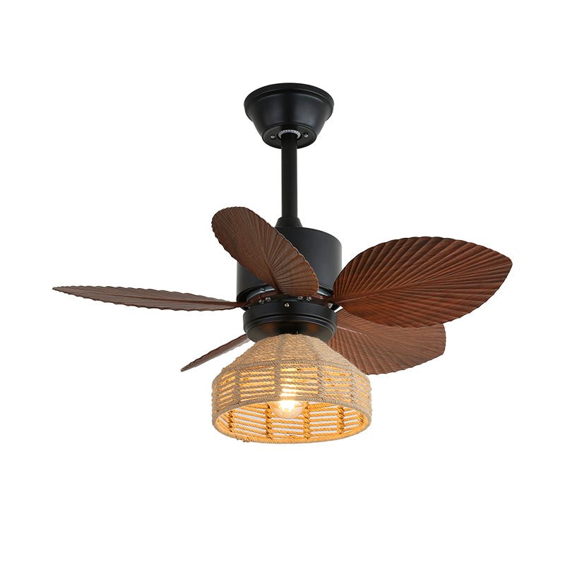 Loft Blade Cage Ceiling Fan with Light – Industrial Modern Design
