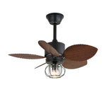 Loft Blade Cage Ceiling Fan with Light – Industrial Modern Design