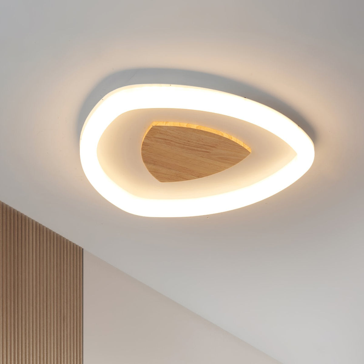 Log Triangle LED Ceiling Light
