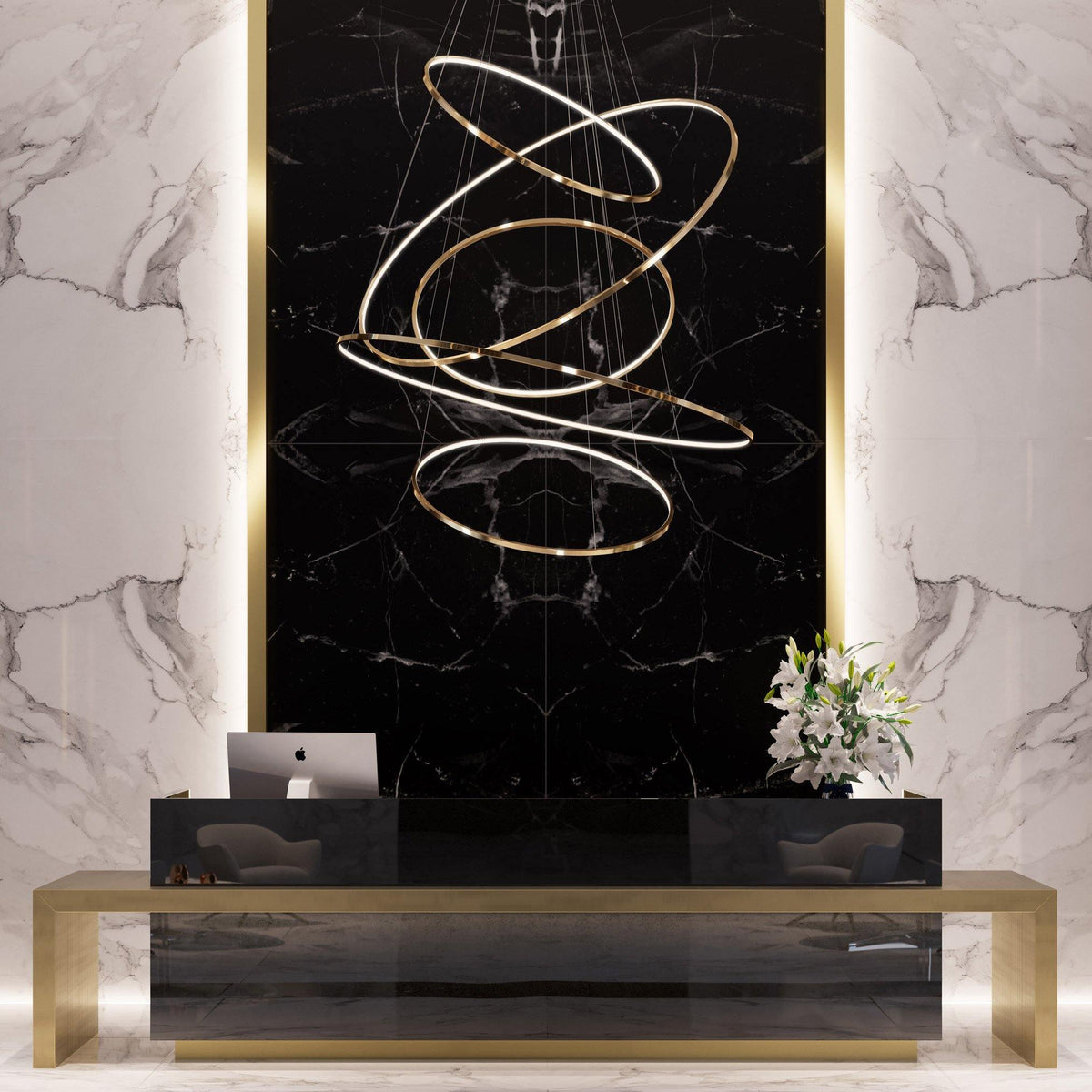 Aveline Modern LED Pendant Chandelier for Dining Room and Living Room