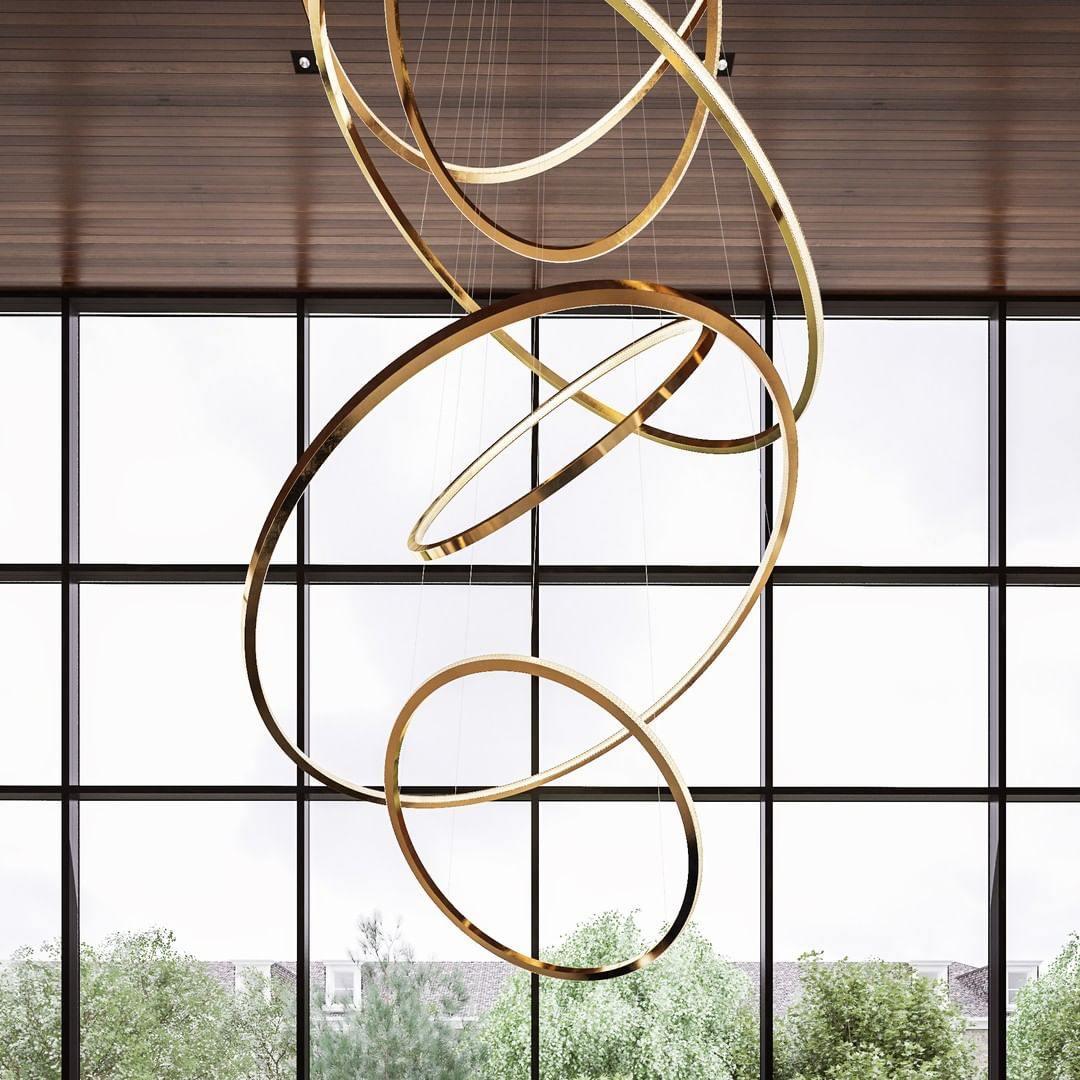 Aveline Modern LED Pendant Chandelier for Dining Room and Living Room