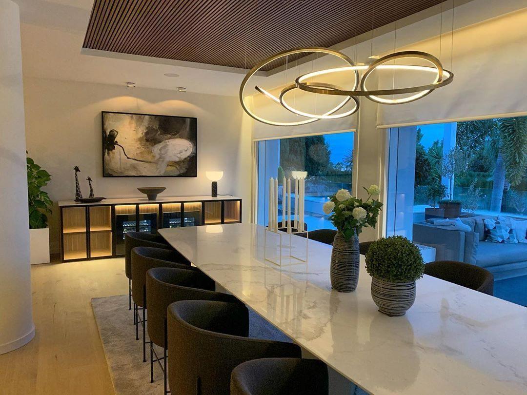 Aveline Modern LED Pendant Chandelier for Dining Room and Living Room