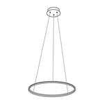 Aveline Modern LED Pendant Chandelier for Dining Room and Living Room