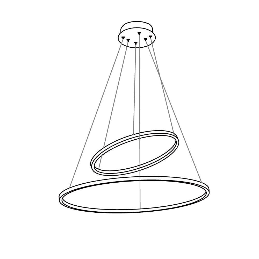 Aveline Modern LED Pendant Chandelier for Dining Room and Living Room
