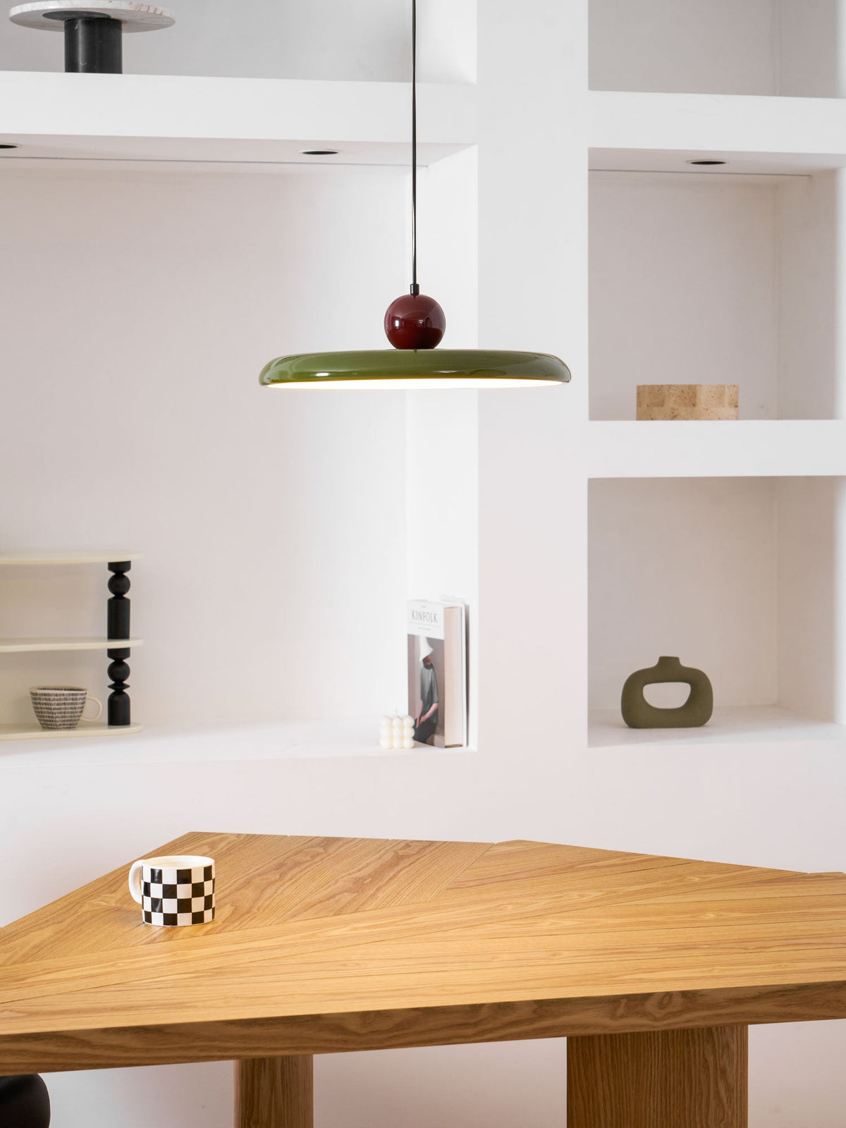 Lola Pendant Swag Light – Modern LED Disc Pendant for Living Room & Dining Room