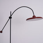 Lola Floor Lamp – Sculptural Modern LED Floor Lamp with Asymmetrical Red Shade
