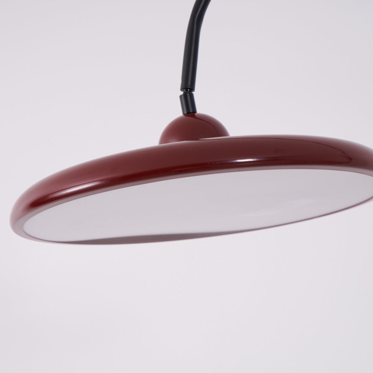 Lola Floor Lamp – Sculptural Modern LED Floor Lamp with Asymmetrical Red Shade