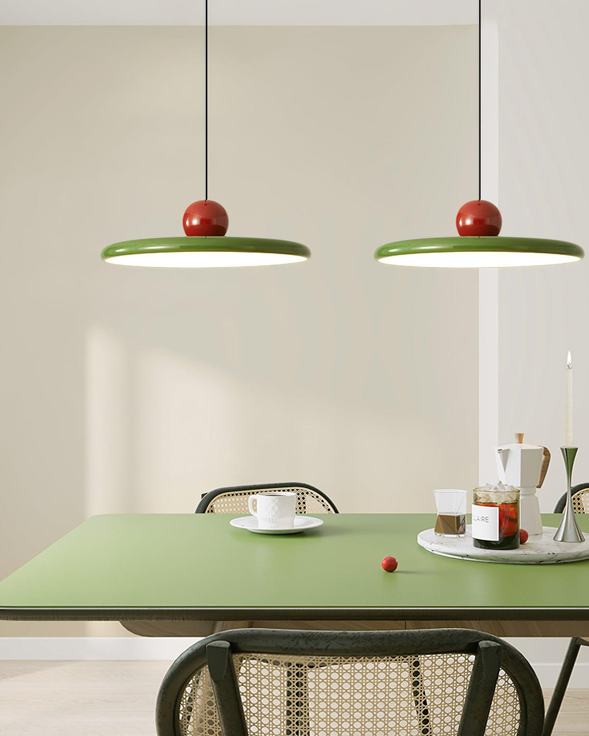 Lola Pendant Swag Light – Modern LED Disc Pendant for Living Room & Dining Room
