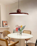 Lola Pendant Swag Light – Modern LED Disc Pendant for Living Room & Dining Room