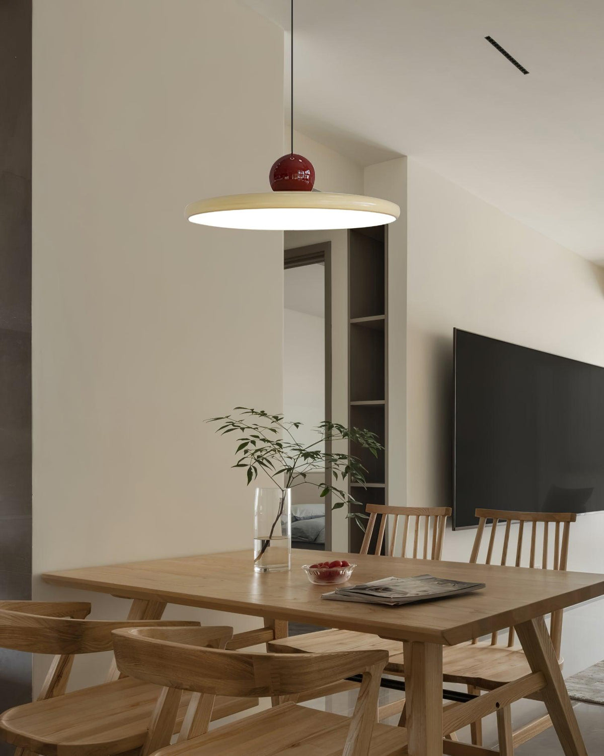 Lola Pendant Swag Light – Modern LED Disc Pendant for Living Room & Dining Room