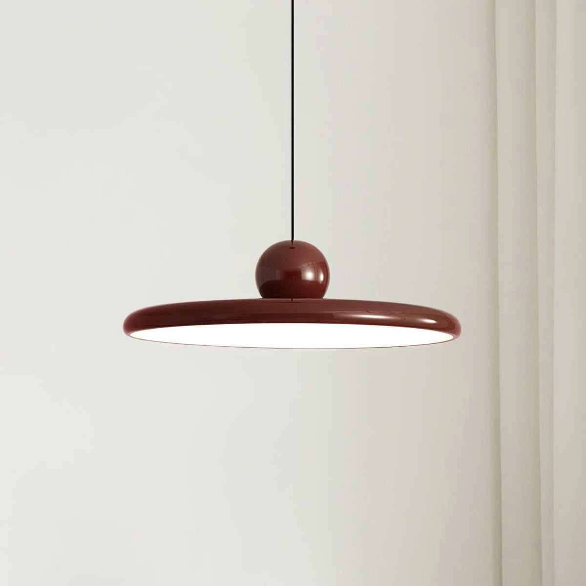Lola Pendant Swag Light – Modern LED Disc Pendant for Living Room & Dining Room