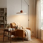 Lola Pendant Swag Light – Modern LED Disc Pendant for Living Room & Dining Room