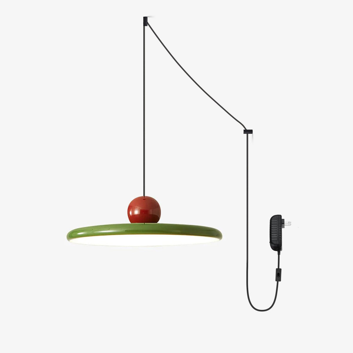 Lola Pendant Swag Light – Modern LED Disc Pendant for Living Room & Dining Room