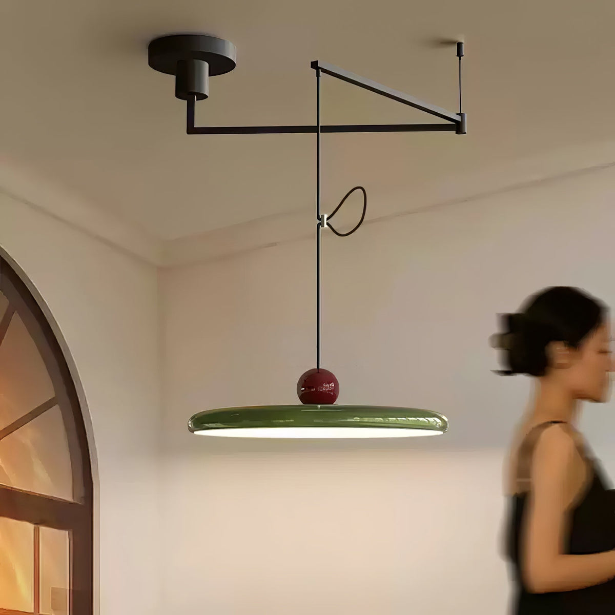 Lola Swing Arm Pendant Lamp