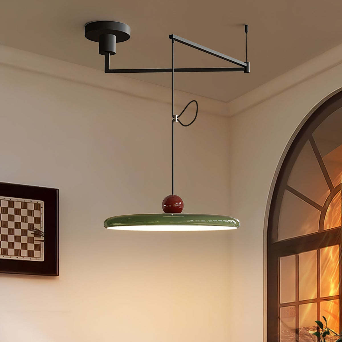 Lola Swing Arm Pendant Lamp