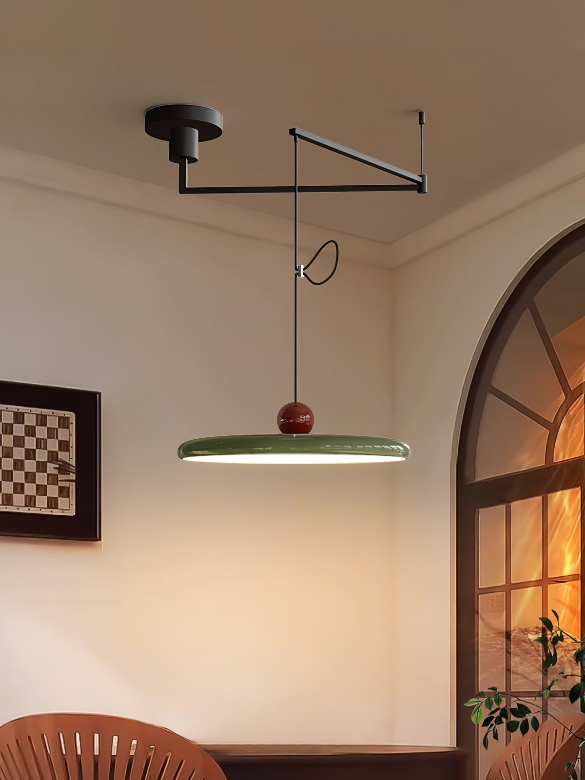 Lola Swing Arm Pendant Lamp