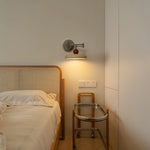 Lola Swing Arm Wall Sconce in Chrome or Green with Beige Shade