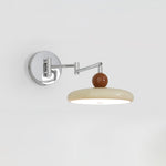 Lola Swing Arm Wall Sconce in Chrome or Green with Beige Shade