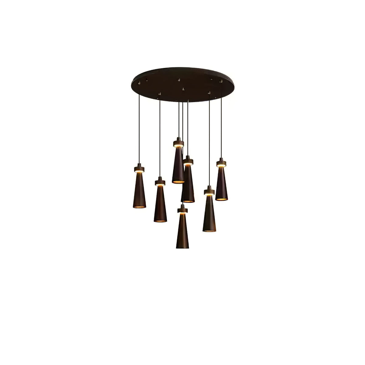 Loma Wood Pendant Light – Modern Minimalist LED Chandelier for Dining Room and Kitchen Island