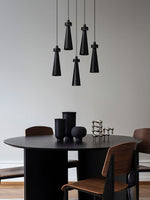 Loma Wood Pendant Light – Modern Minimalist LED Chandelier for Dining Room and Kitchen Island