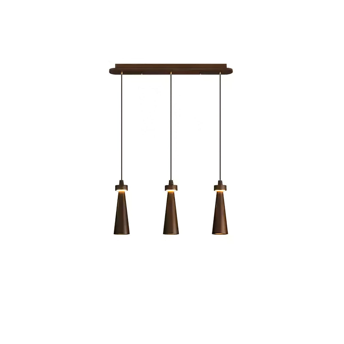 Loma Wood Pendant Light – Modern Minimalist LED Chandelier for Dining Room and Kitchen Island