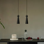 Loma Wood Pendant Light – Modern Minimalist LED Chandelier for Dining Room and Kitchen Island