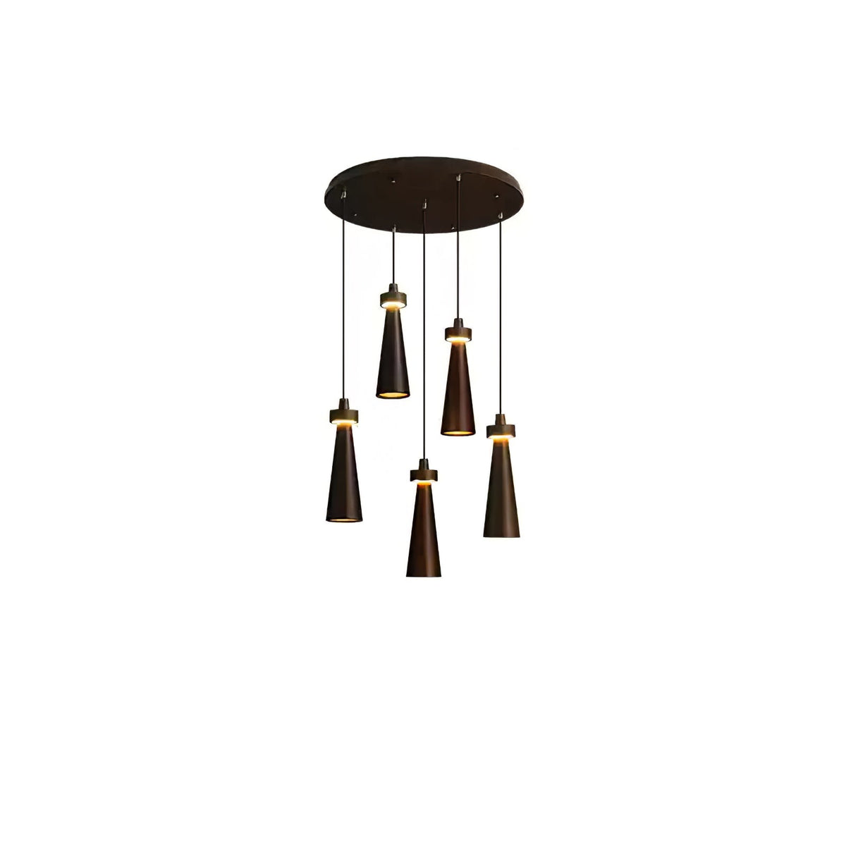 Loma Wood Pendant Light – Modern Minimalist LED Chandelier for Dining Room and Kitchen Island