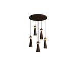 Loma Wood Pendant Light – Modern Minimalist LED Chandelier for Dining Room and Kitchen Island